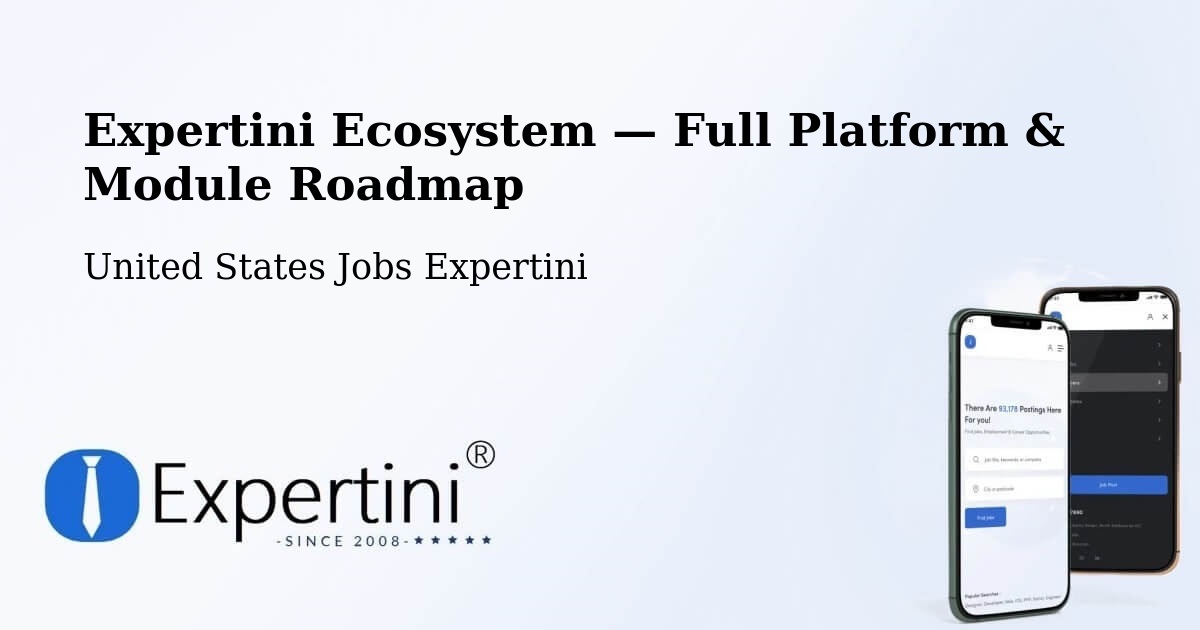 Expertini Ecosystem — Full Platform & Module Roadmap – Everett